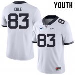 Youth West Virginia Mountaineers NCAA #83 C.J. Cole Navy Authentic Nike Stitched College Football Jersey IY15N01GE